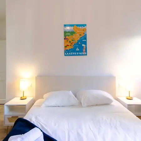 #17 Staywizus -suite Gioffredo 3 Bdr Ac - 5mins Vieux Port Apartment